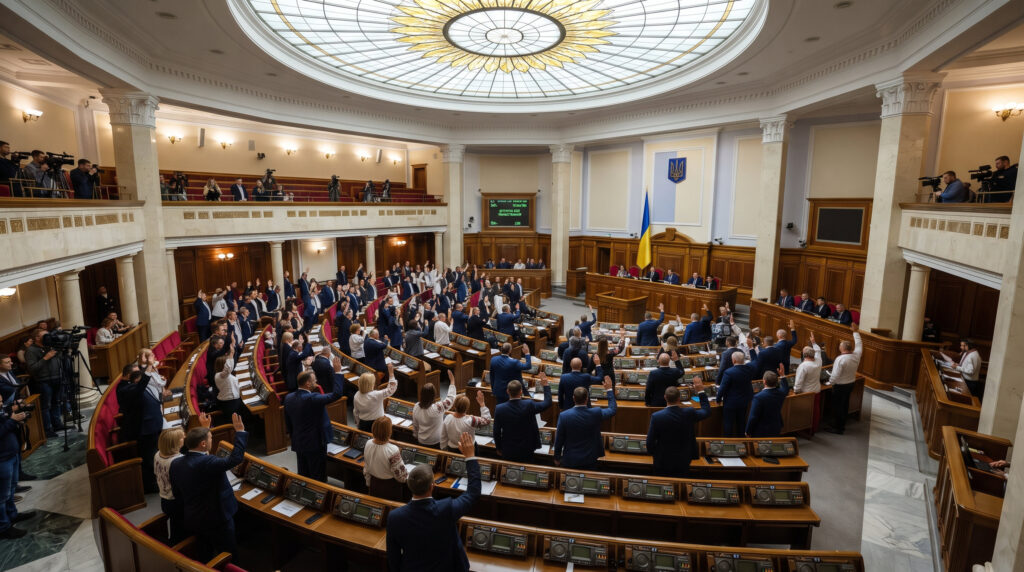 Parlament Ukrainy - zdjęcie ilustracyjne AI
